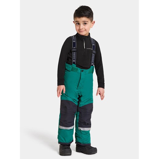 Didriksons Spodnie zimowe Idre Kids Pants 6 504357 Zielony ze sklepu MODIVO w kategorii Spodnie chłopięce - zdjęcie 182636048