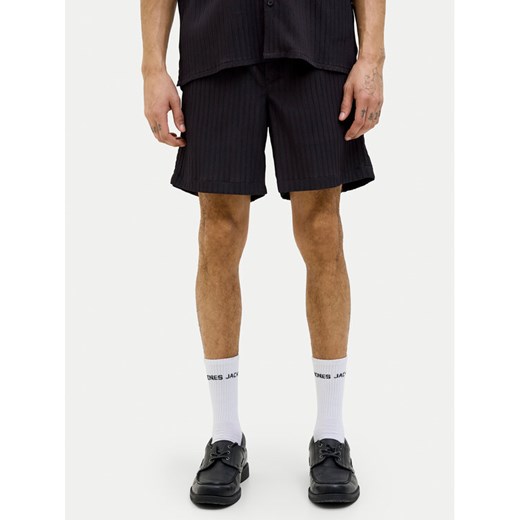 Jack&Jones Szorty materiałowe Jaiden 12269672 Czarny Relaxed Fit ze sklepu MODIVO w kategorii Spodenki męskie - zdjęcie 182636145