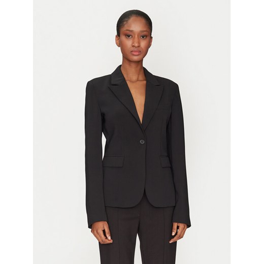 KARL LAGERFELD Marynarka A1W14045 Czarny Regular Fit ze sklepu MODIVO w kategorii Marynarki damskie - zdjęcie 182636178