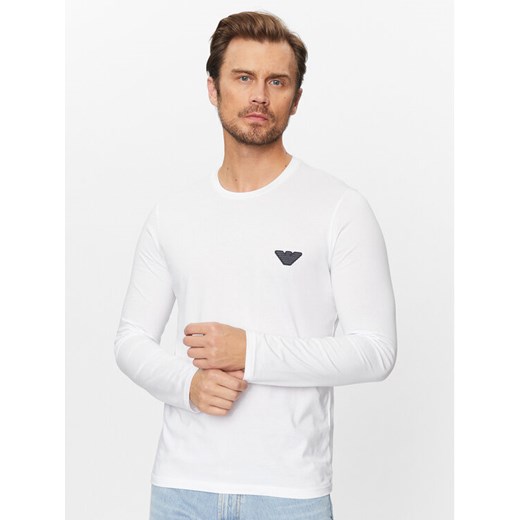 Emporio Armani Underwear Longsleeve 111653 3F755 00010 Biały Regular Fit ze sklepu MODIVO w kategorii T-shirty męskie - zdjęcie 182636187