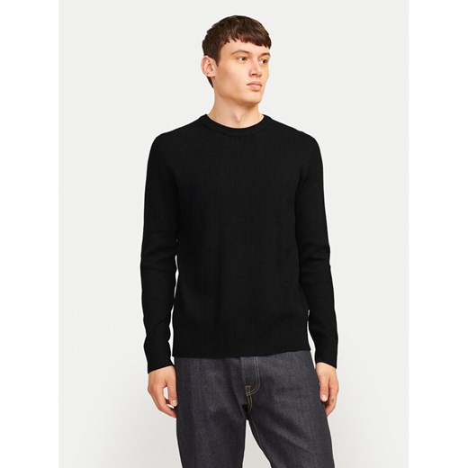 Jack&Jones Sweter Perfect 12257771 Czarny Regular Fit ze sklepu MODIVO w kategorii Swetry męskie - zdjęcie 182636209