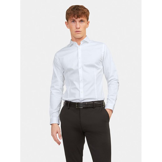 Jack&Jones Koszula Parma 12097662 Biały Super Slim Fit ze sklepu MODIVO w kategorii Koszule męskie - zdjęcie 182636229