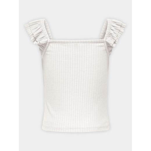 Kids ONLY Top Nella 15317829 Biały Slim Fit ze sklepu MODIVO w kategorii Bluzki dziewczęce - zdjęcie 182636238