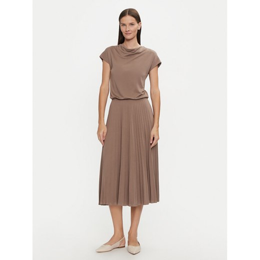 Tatuum Sukienka codzienna Jessy T2418.203B Beżowy Regular Fit XL MODIVO