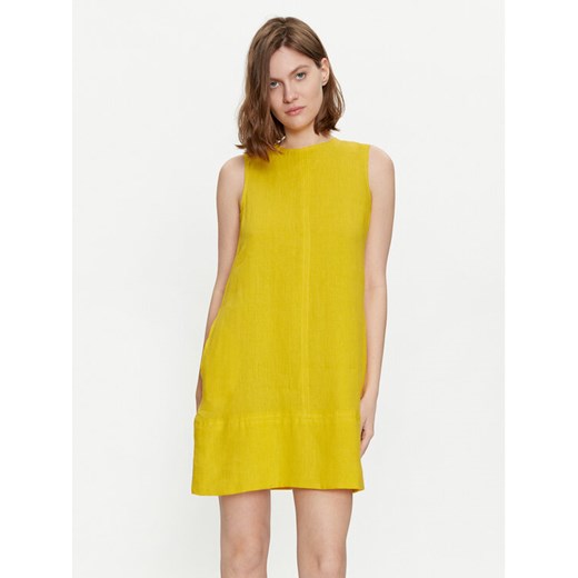 Marella Sukienka letnia Curzia 2413221074 Żółty Regular Fit ze sklepu MODIVO w kategorii Sukienki - zdjęcie 182636319