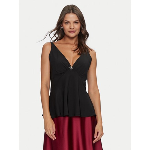 Rinascimento Top CFC0119900003 Czarny Regular Fit ze sklepu MODIVO w kategorii Bluzki damskie - zdjęcie 182636336