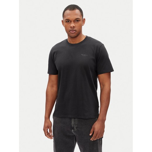 Pepe Jeans T-Shirt Jacko PM508664 Czarny Regular Fit ze sklepu MODIVO w kategorii T-shirty męskie - zdjęcie 182636415