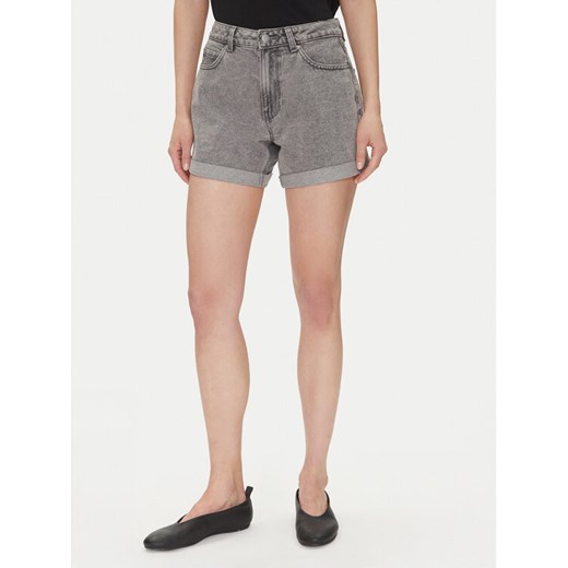 Vero Moda Szorty jeansowe Zuri 10279493 Szary Regular Fit ze sklepu MODIVO w kategorii Szorty - zdjęcie 182636428