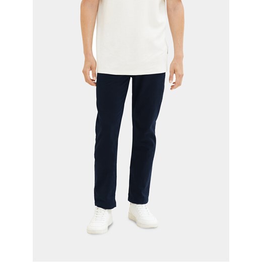 Tom Tailor Spodnie materiałowe 1037552 Granatowy Regular Fit ze sklepu MODIVO w kategorii Spodnie męskie - zdjęcie 182636497