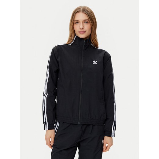 adidas Bluza Woven JD5331 Czarny Regular Fit ze sklepu MODIVO w kategorii Bluzy damskie - zdjęcie 182636515