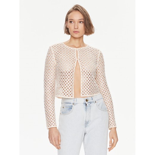 TWINSET Marynarka 241TP2442 Beżowy Regular Fit ze sklepu MODIVO w kategorii Marynarki damskie - zdjęcie 182636539
