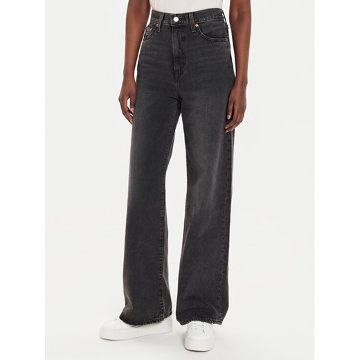 Levi's® Jeansy Ribcage A6081-0011 Czarny Wide Leg ze sklepu MODIVO w kategorii Jeansy damskie - zdjęcie 182636579