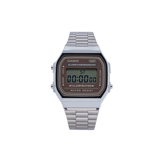 Casio Zegarek A168WA-5AYES Srebrny ze sklepu MODIVO w kategorii Zegarki - zdjęcie 182636636