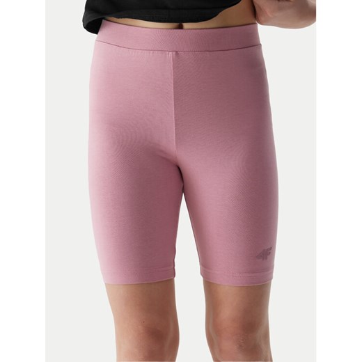 4F Szorty sportowe 4FJWSS24TTIGF129 Różowy Slim Fit 134_140 MODIVO