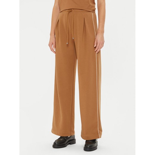 Max Mara Leisure Spodnie dresowe Curve 2426786068 Brązowy Regular Fit ze sklepu MODIVO w kategorii Spodnie damskie - zdjęcie 182636727
