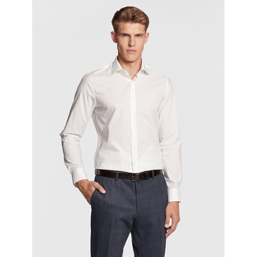 Michael Kors Koszula MD0MD90425 Biały Slim Fit ze sklepu MODIVO w kategorii Koszule męskie - zdjęcie 182636748