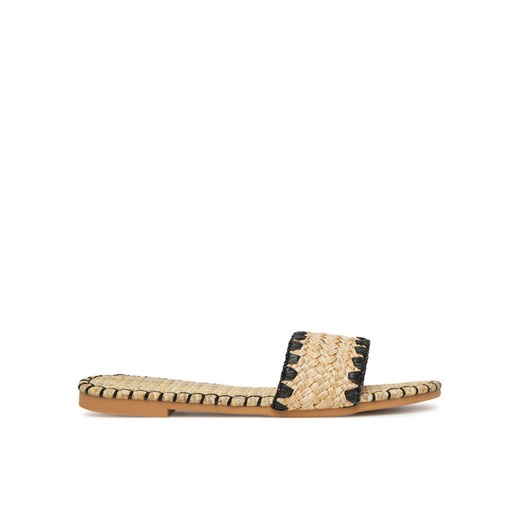 DeeZee Klapki BP6097-5 Beżowy ze sklepu MODIVO w kategorii Espadryle damskie - zdjęcie 182636808