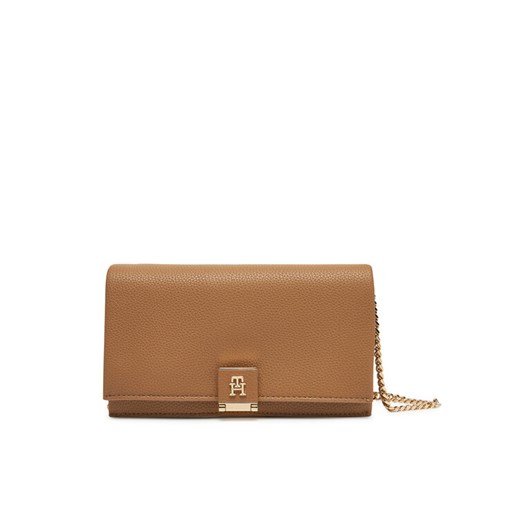Tommy Hilfiger Torebka Th Her Flap W/Chain AW0AW17403 Beżowy ze sklepu MODIVO w kategorii Kopertówki - zdjęcie 182636826