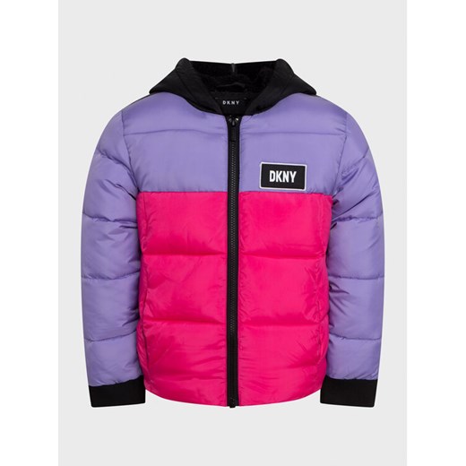 DKNY Kurtka zimowa D36661 M Kolorowy Regular Fit ze sklepu MODIVO w kategorii Kurtki dziewczęce - zdjęcie 182636857