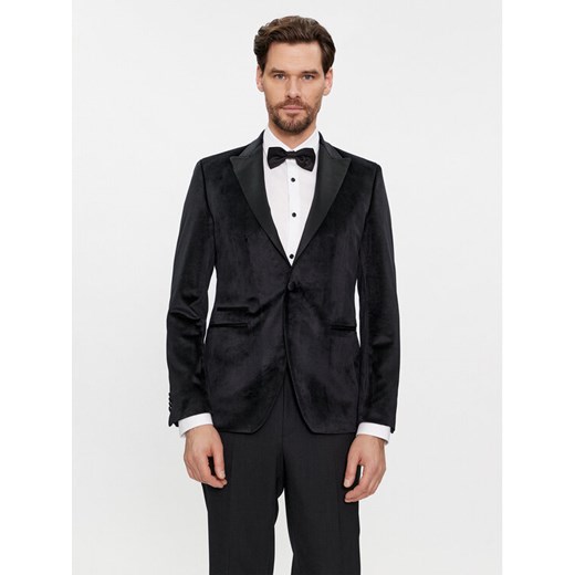 KARL LAGERFELD Marynarka 155270 541009 Czarny Slim Fit ze sklepu MODIVO w kategorii Marynarki męskie - zdjęcie 182636879