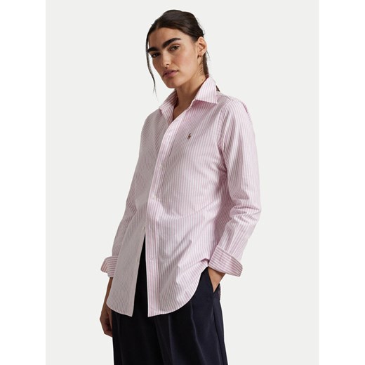 Polo Ralph Lauren Koszula 211941508006 Różowy Slim Fit ze sklepu MODIVO w kategorii Koszule damskie - zdjęcie 182636927