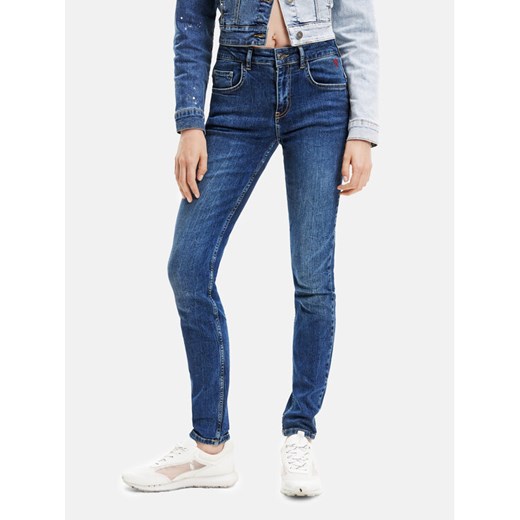 Desigual Jeansy 23SWDD21 Granatowy Skinny Fit ze sklepu MODIVO w kategorii Jeansy damskie - zdjęcie 182636929