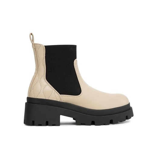 ONLY Botki 15304994 Beżowy ze sklepu MODIVO w kategorii Workery damskie - zdjęcie 182636989