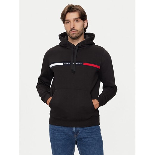 Tommy Hilfiger Bluza MW0MW37361 Czarny Regular Fit ze sklepu MODIVO w kategorii Bluzy męskie - zdjęcie 182637006
