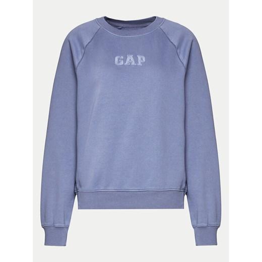 Gap Bluza 885578-00 Niebieski Regular Fit ze sklepu MODIVO w kategorii Bluzy damskie - zdjęcie 182637009