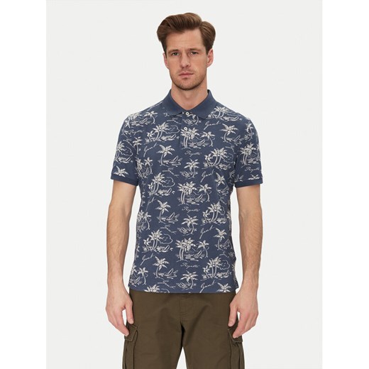 Gant Polo 2014058 Granatowy Regular Fit ze sklepu MODIVO w kategorii T-shirty męskie - zdjęcie 182637026