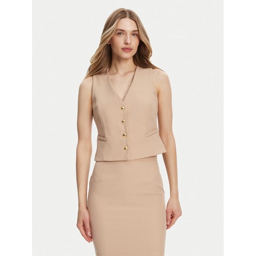 Maryley Kamizelka 25EB128/43PG Beżowy Regular Fit ze sklepu MODIVO w kategorii Kamizelki damskie - zdjęcie 182637028