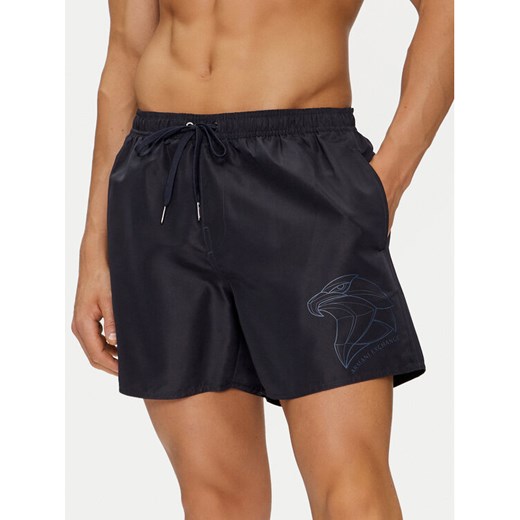 Armani Exchange Szorty plażowe 953001 4R627 62636 Granatowy Regular Fit ze sklepu MODIVO w kategorii Kąpielówki - zdjęcie 182637075