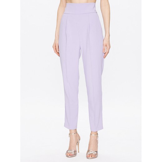 Pinko Spodnie materiałowe Natalia 100052 7624 Fioletowy Regular Fit ze sklepu MODIVO w kategorii Spodnie damskie - zdjęcie 182637085