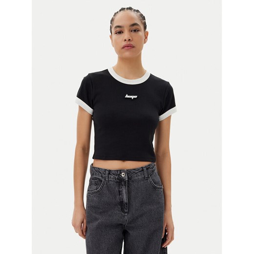 HUGO T-Shirt Dalia 50537476 Czarny Slim Fit ze sklepu MODIVO w kategorii Bluzki damskie - zdjęcie 182637106