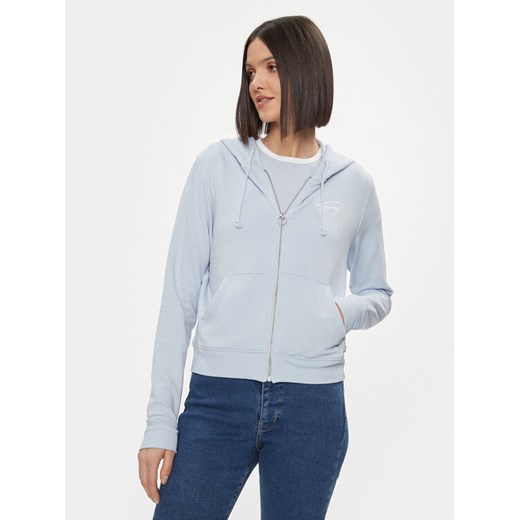 Tommy Jeans Bluza Signature DW0DW17338 Niebieski Regular Fit ze sklepu MODIVO w kategorii Bluzy damskie - zdjęcie 182637167
