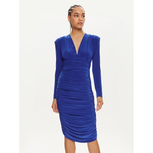 NORMA KAMALI Sukienka koktajlowa KK1243PLD21805 Niebieski Slim Fit ze sklepu MODIVO w kategorii Sukienki - zdjęcie 182637177