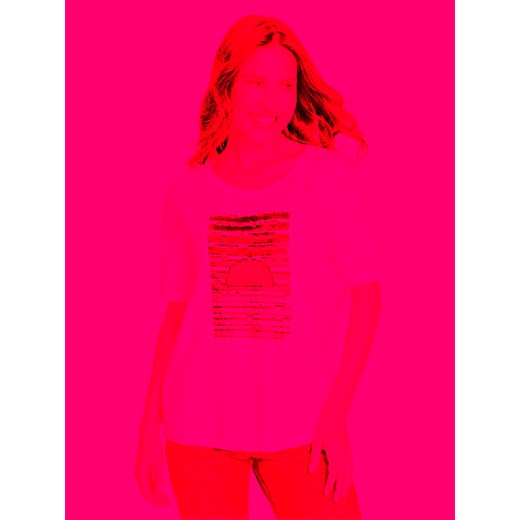 Olsen T-Shirt 11104751 Biały Relaxed Fit ze sklepu MODIVO w kategorii Bluzki damskie - zdjęcie 182637257