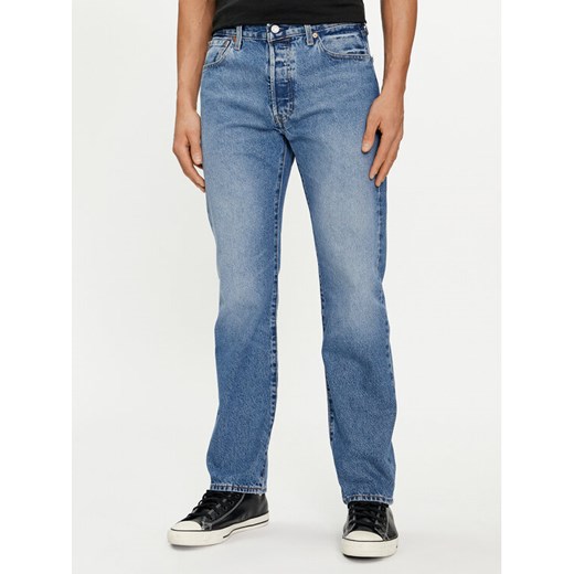 Levi's® Jeansy 501® 00501-3504 Niebieski Straight Fit ze sklepu MODIVO w kategorii Jeansy męskie - zdjęcie 182637308