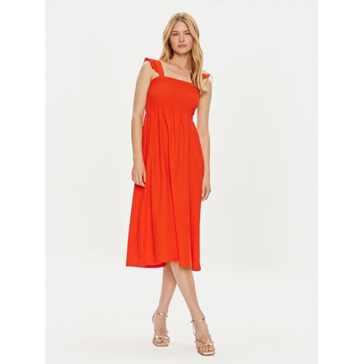 Pieces Sukienka letnia Luna 17147176 Czerwony Regular Fit Pieces XS MODIVO