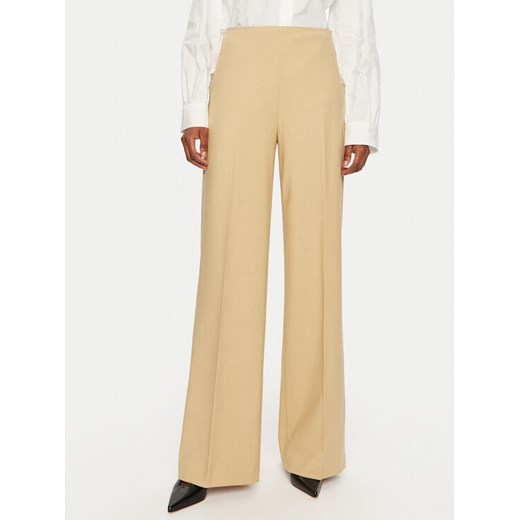 United Colors Of Benetton Spodnie materiałowe 4962DF01Z Beżowy Wide Leg ze sklepu MODIVO w kategorii Spodnie damskie - zdjęcie 182637436