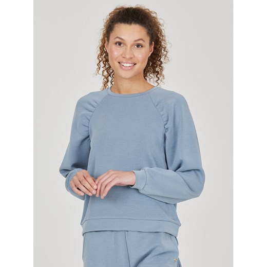 Athlecia Bluza Jillnana W Balloon Sleeve Sweat EA223322 Niebieski Regular Fit ze sklepu MODIVO w kategorii Bluzy damskie - zdjęcie 182637445