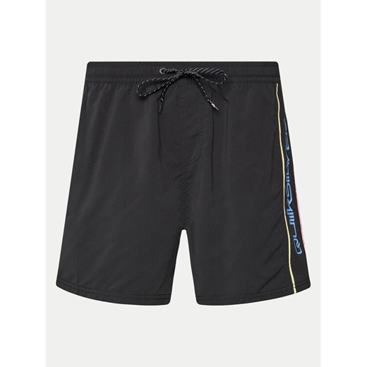 Quiksilver Szorty kąpielowe Everyday Vert Volley AQYJV03139 Czarny Regular Fit ze sklepu MODIVO w kategorii Kąpielówki - zdjęcie 182637449