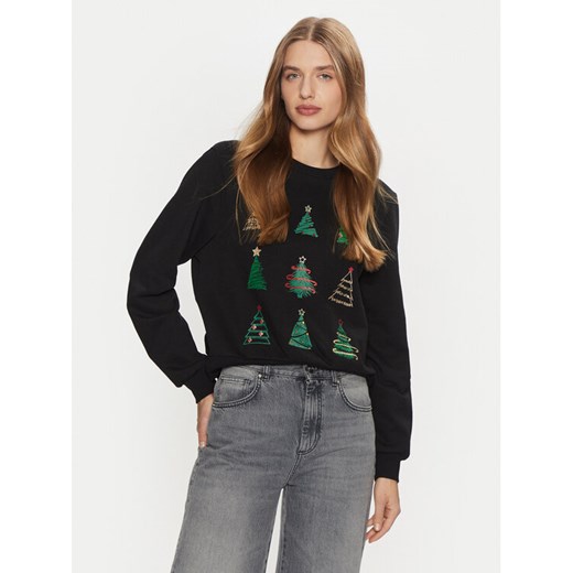 ONLY Bluza Yda Xmas 15270956 Czarny Regular Fit ze sklepu MODIVO w kategorii Bluzy damskie - zdjęcie 182637516