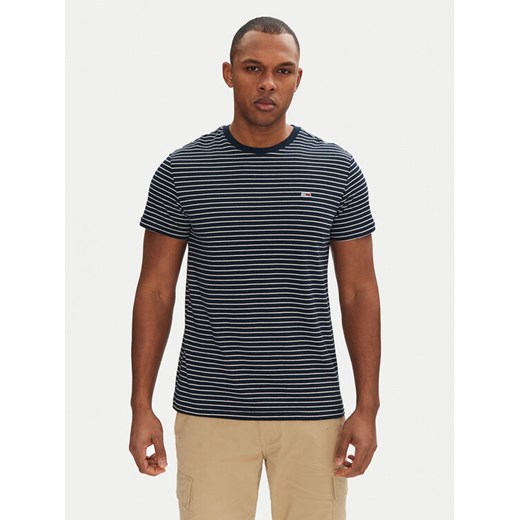 Tommy Jeans T-Shirt DM0DM20377 Granatowy Slim Fit ze sklepu MODIVO w kategorii T-shirty męskie - zdjęcie 182637547