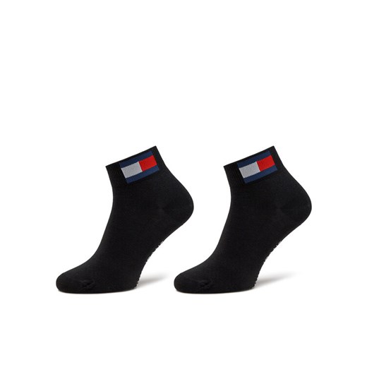 Tommy Jeans Zestaw 2 par wysokich skarpet unisex 701228223 Czarny ze sklepu MODIVO w kategorii Skarpetki damskie - zdjęcie 182637556