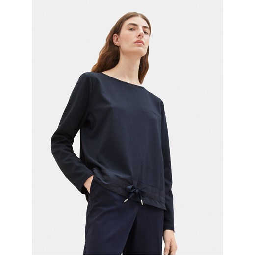 Tom Tailor Bluza 1038188 Granatowy Regular Fit ze sklepu MODIVO w kategorii Bluzy damskie - zdjęcie 182637577