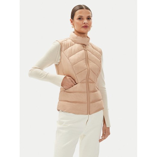 Guess Bezrękawnik W4YL08 WGAE2 Beżowy Regular Fit ze sklepu MODIVO w kategorii Kamizelki damskie - zdjęcie 182637606
