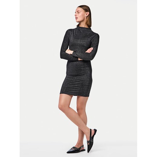 Pieces Sukienka codzienna Monica 17151155 Czarny Slim Fit ze sklepu MODIVO w kategorii Sukienki - zdjęcie 182637608