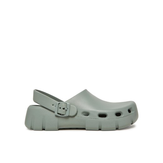 Birkenstock Klapki Birki Flow 1029536 Zielony ze sklepu MODIVO w kategorii Klapki męskie - zdjęcie 182637647