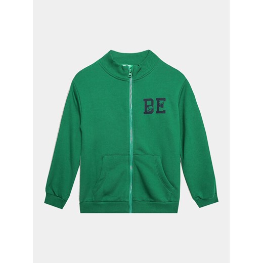 United Colors Of Benetton Bluza 3PANG5029 Zielony Regular Fit ze sklepu MODIVO w kategorii Bluzy i swetry - zdjęcie 182637655